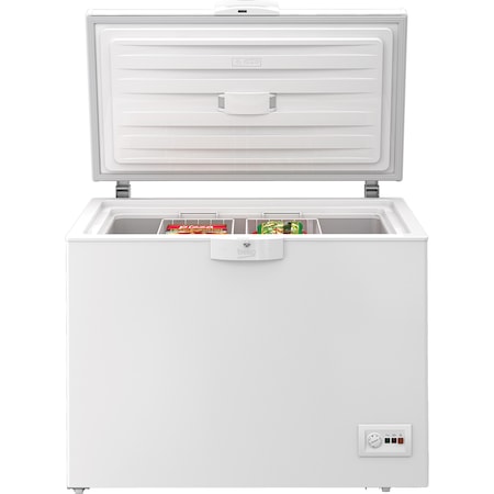 Lada frigorifica Beko HSA24540N, 230 l, Clasa A++, Securizare yala, Congelare rapida, Iluminare LED, Alb