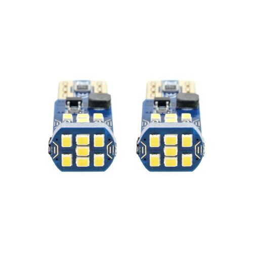 Комплект диодни крушки Amio, LED, CANBUS, 21SMD, UltraBright 2016, T10 ...