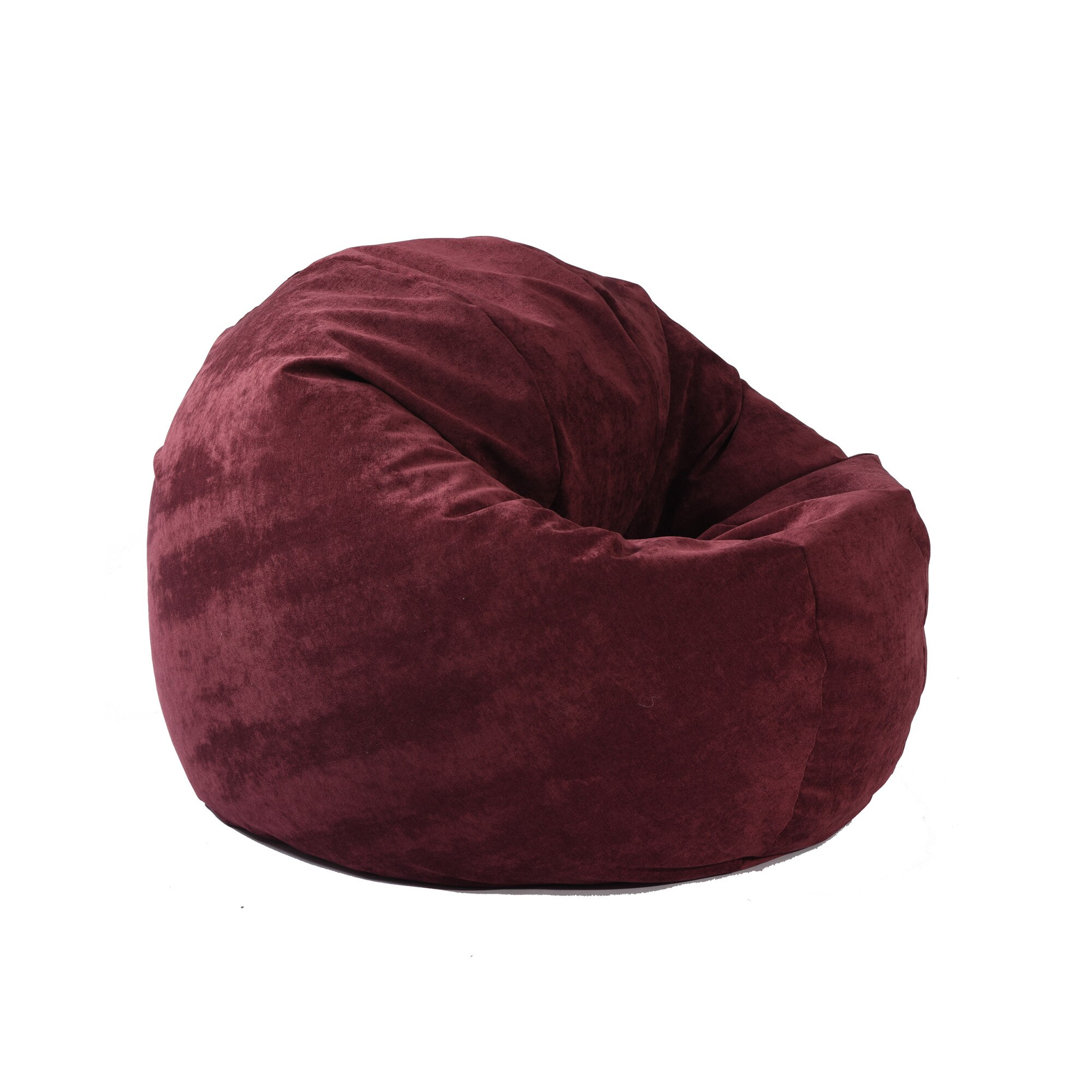 Fotoliu Pufrelax Relaxo XL (Gama Premium Textil), Velvet Marsala cu husa detasabila textila, umplut cu perle polistiren