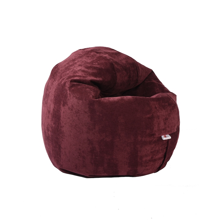 Pufrelax Relaxo Fotel (Prémium Textil sorozat), bársony, marsala szín, levehető textil huzattal, polisztirol gyöngyökkel töltve