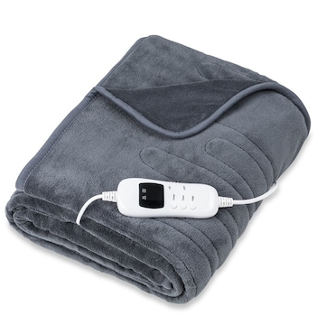 Patura Electrica 200x180 cm, 9 trepte de temperatura, Gri, Sinnlein Patura Electrica 200x180 cm, 9 trepte de temperatura, Gri, Sinnlein