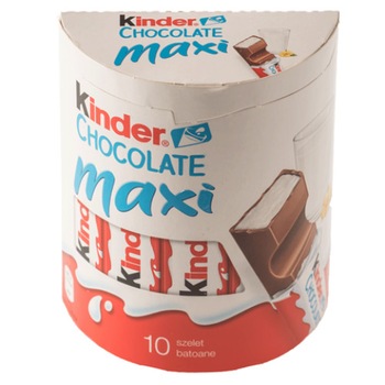 Pachet 10x Baton de ciocolata cu lapte Maxi Kinder 10x21g Pachet 10x Baton de ciocolata cu lapte Maxi Kinder 10x21g