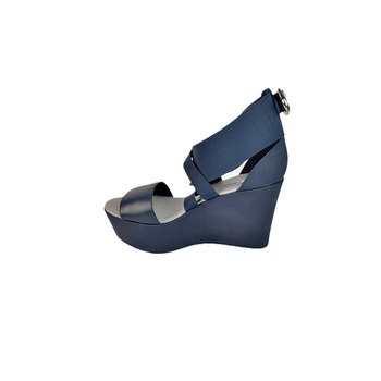 Sandale din piele cu platforma Other Story, bluemarin, Bleumarin Sandale din piele cu platforma Other Story, bluemarin, Bleumarin