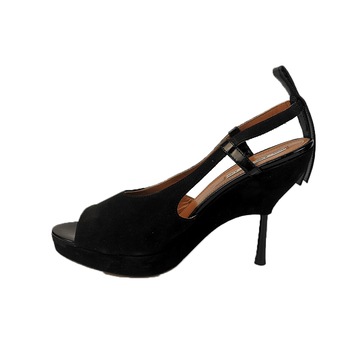 Sandale din piele intoarsa cu toc Other Story, negru, 41 Sandale din piele intoarsa cu toc Other Story, negru, 41