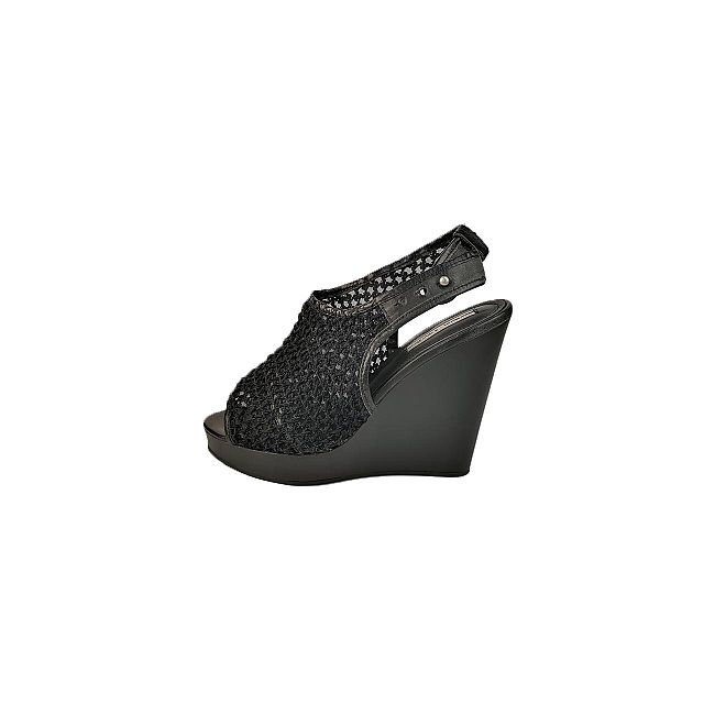 Sandale cu platforma Other Story, negru, Negru, 41