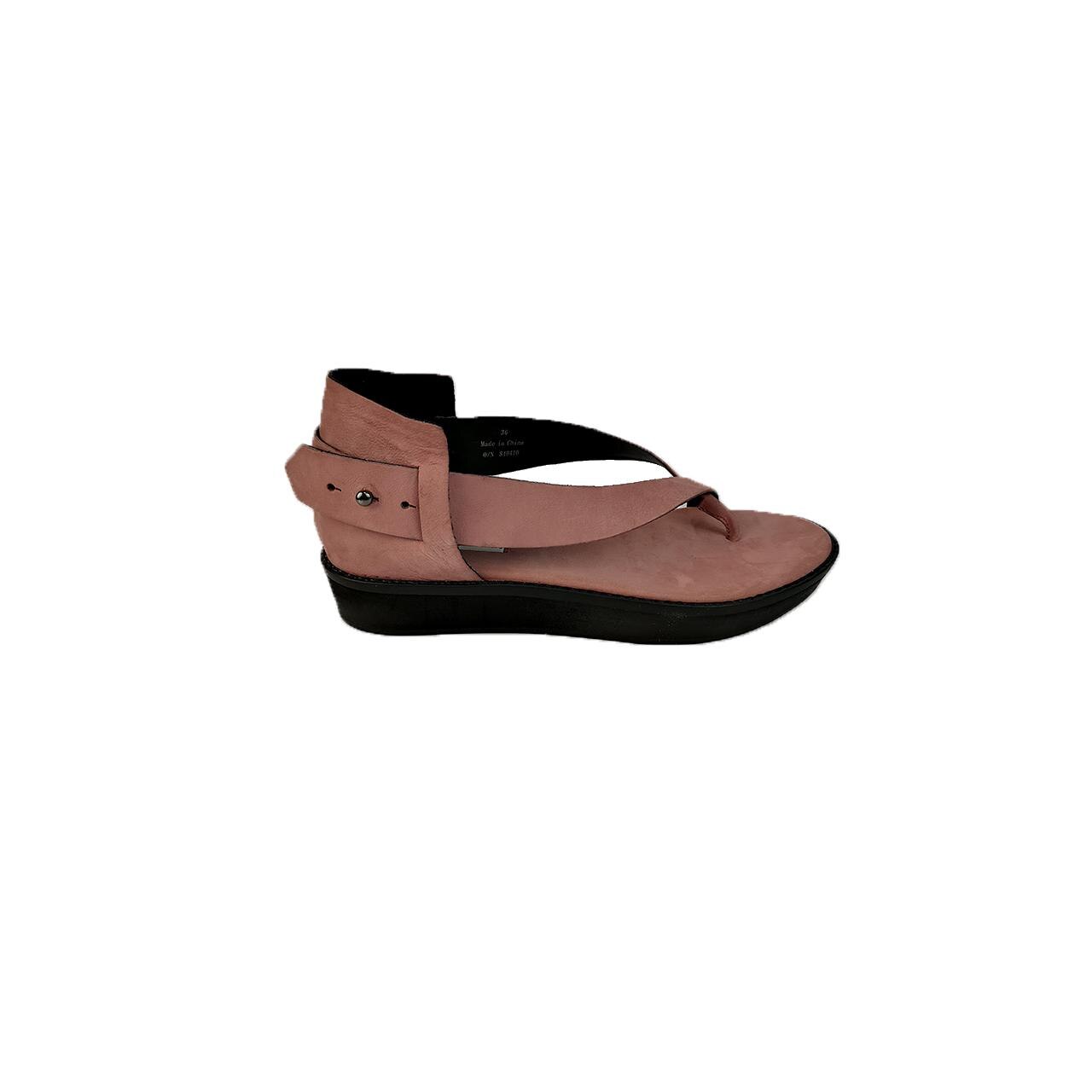 Sandale din piele intoarsa Other Story, roz, 36
