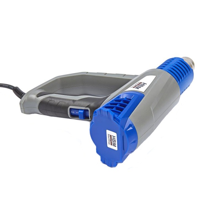 Pistol suflat aer cald, HBM, cu accesorii, 2000w