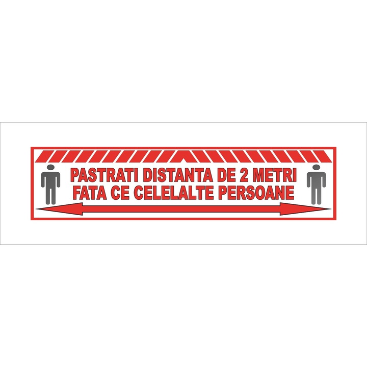 Autocolant pastrati distanta 50cm x 12 cm