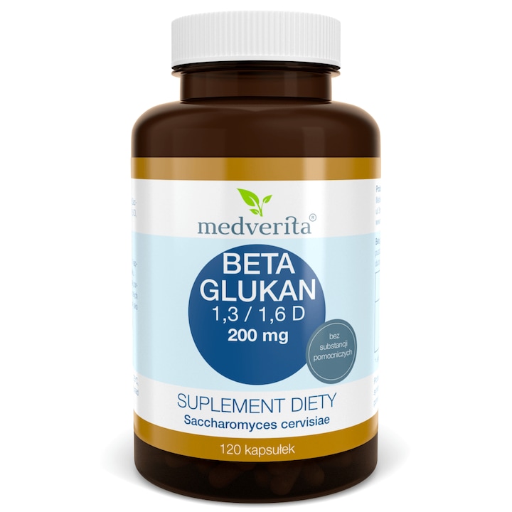 Medverita Béta-glükán 1,3 / 1,6 D 200 mg kapszula, 120 db