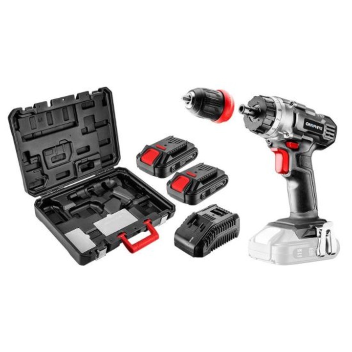 Graphite Energy Fúrógép 18V Li-ion(levehető tokmánnyal -10mm)