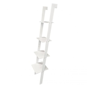 Raft biblioteca ECOTOYS, tip scara, din MDF, cu 4 rafturi, 161x34 cm, alb Raft biblioteca ECOTOYS, tip scara, din MDF, cu 4 rafturi, 161x34 cm, alb