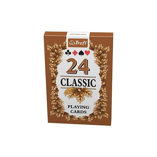 Carti de joc - Carti de joc - Frunze 24 Classic, Maro, alb, 3 ani+