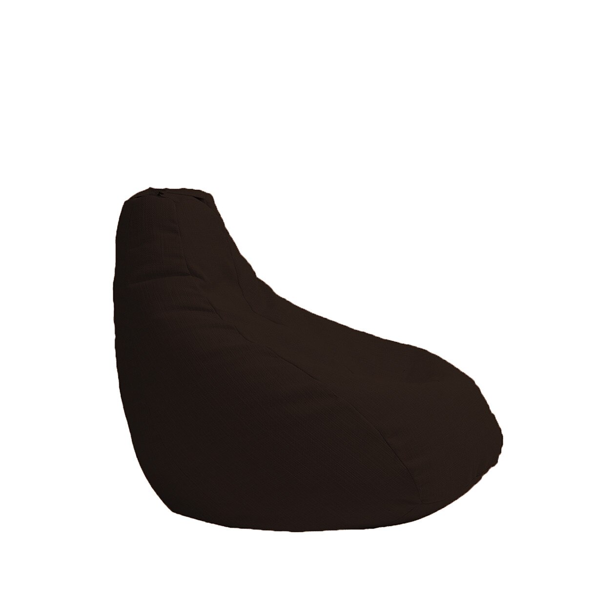 Fotoliu Pufrelax Mic Copii (4-14 ani) Nirvana Light, Dark Chocolate (Gama Premium Textil),husa detasabila, umplut cu perle polistiren