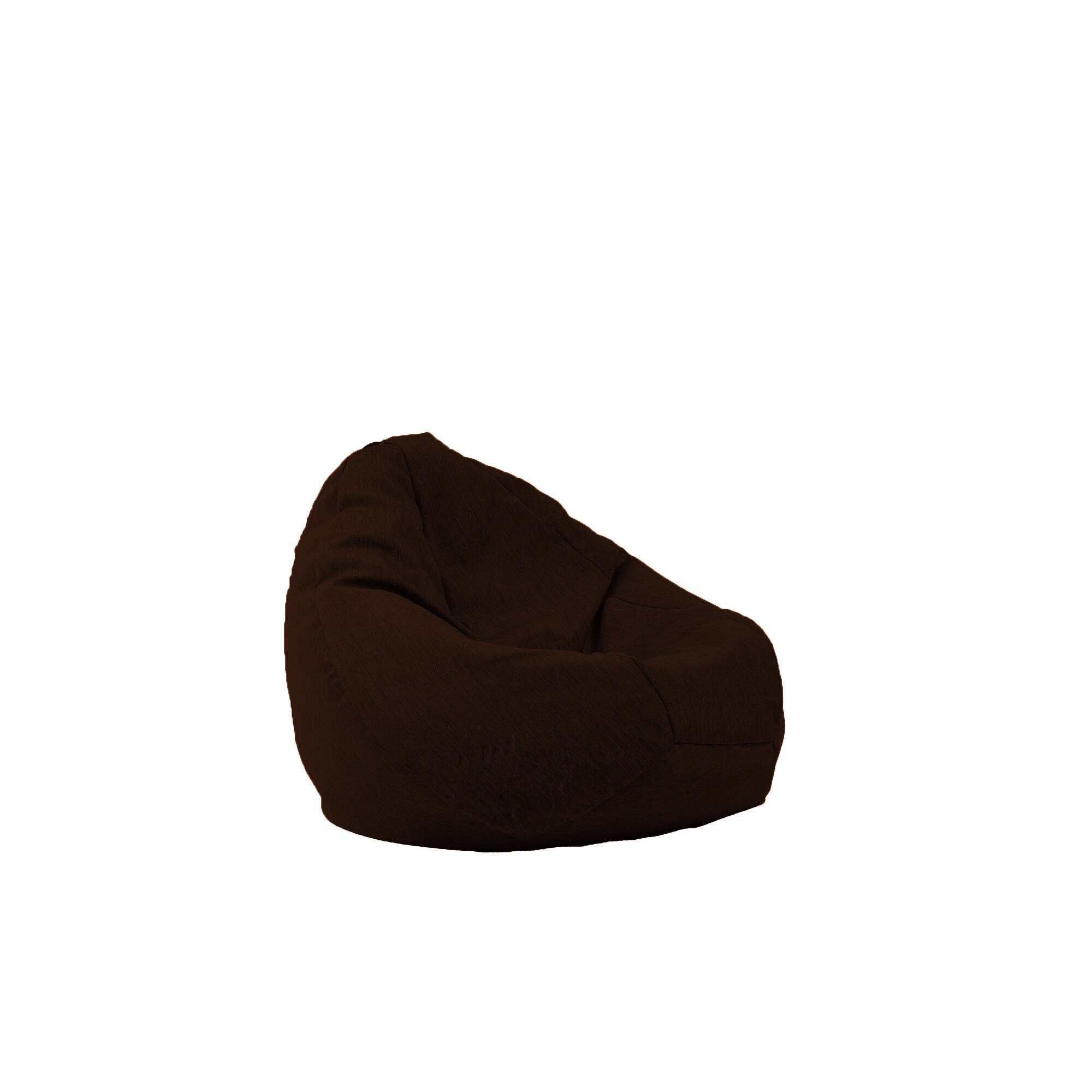 Fotoliu Pufrelax tip Sac Nirvana Grande Gama Premium Textil, Dark Chocolate, husa detasabila, umplut cu perle polistiren