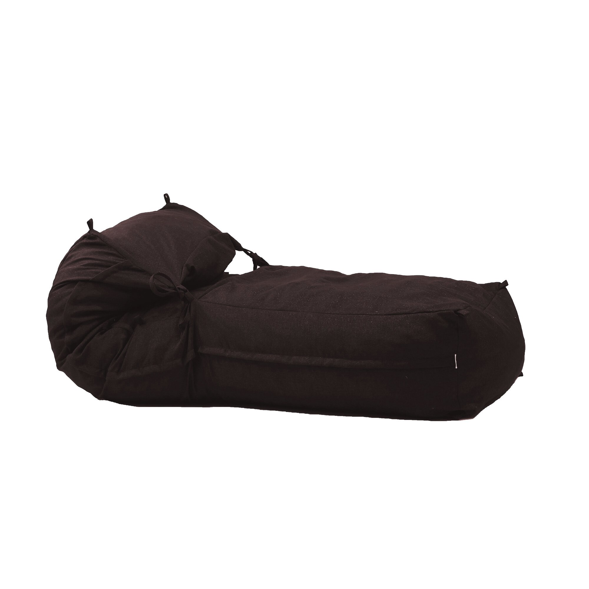 Fotoliu Pufrelax Yoga XL Dark Chocolate (Gama Premium Textil) umplut cu fulgi de burete memory mix