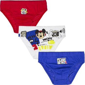 Set 3 perechi chiloti Mickey Mouse 6037, Multicolor, 116-128 CM Set 3 perechi chiloti Mickey Mouse 6037, Multicolor, 116-128 CM