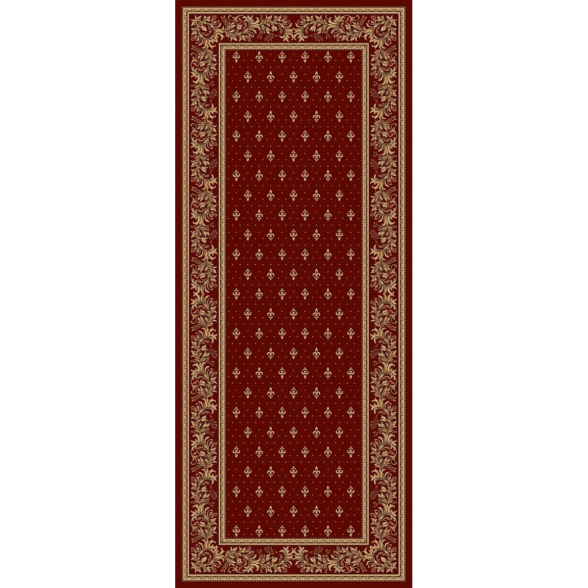 Covor, Lotos 15033, Rosu, Model Bisericesc, 200x500 cm, 1800 gr/mp