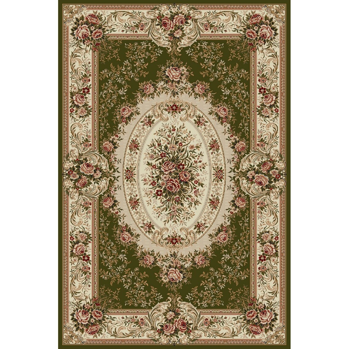 Covor Modern, Lotos 1529, Verde, 200x300 cm, 1800 gr/mp