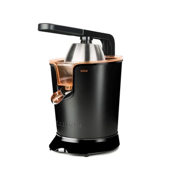 Storcator de citrice Taurus EASY PRESS 600, 600W,2 conuri,2 site, stoarcere continua, motor profesional AC, anti-picurare, brat pentru presare, Inox Negru Storcator de citrice Taurus EASY PRESS 600, 600W,2 conuri,2 site, stoarcere continua, motor profesional AC, anti-picurare, brat pentru presare, Inox Negru
