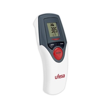 Termometru digital cu infrarosu non contact Daga Ufesa IT-200,de mare precizie,distanta 3-5 cm, masuratori corp si suprafata,30 memorii,alarma,auto-oprire Termometru digital cu infrarosu non contact Daga Ufesa IT-200,de mare precizie,distanta 3-5 cm, masuratori corp si suprafata,30 memorii,alarma,auto-oprire