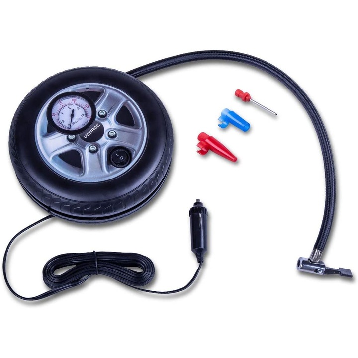 Мини компресор VONROC CR502DC, 12V, С манометър, До 10 бара