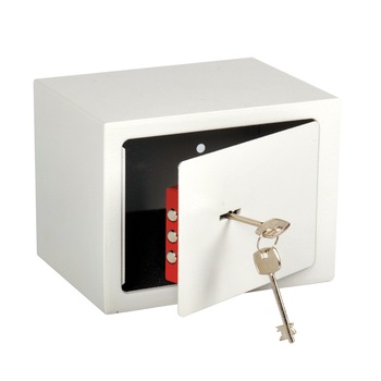 Seif fabricat din otel de calitate superioara 15x20x15 cm Seif fabricat din otel de calitate superioara 15x20x15 cm