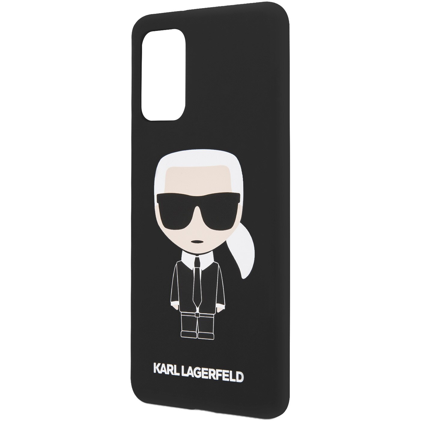Husa de protectie Karl Lagerfeld Iconic Silicone Body pentru Samsung Galaxy S20 Plus, Black
