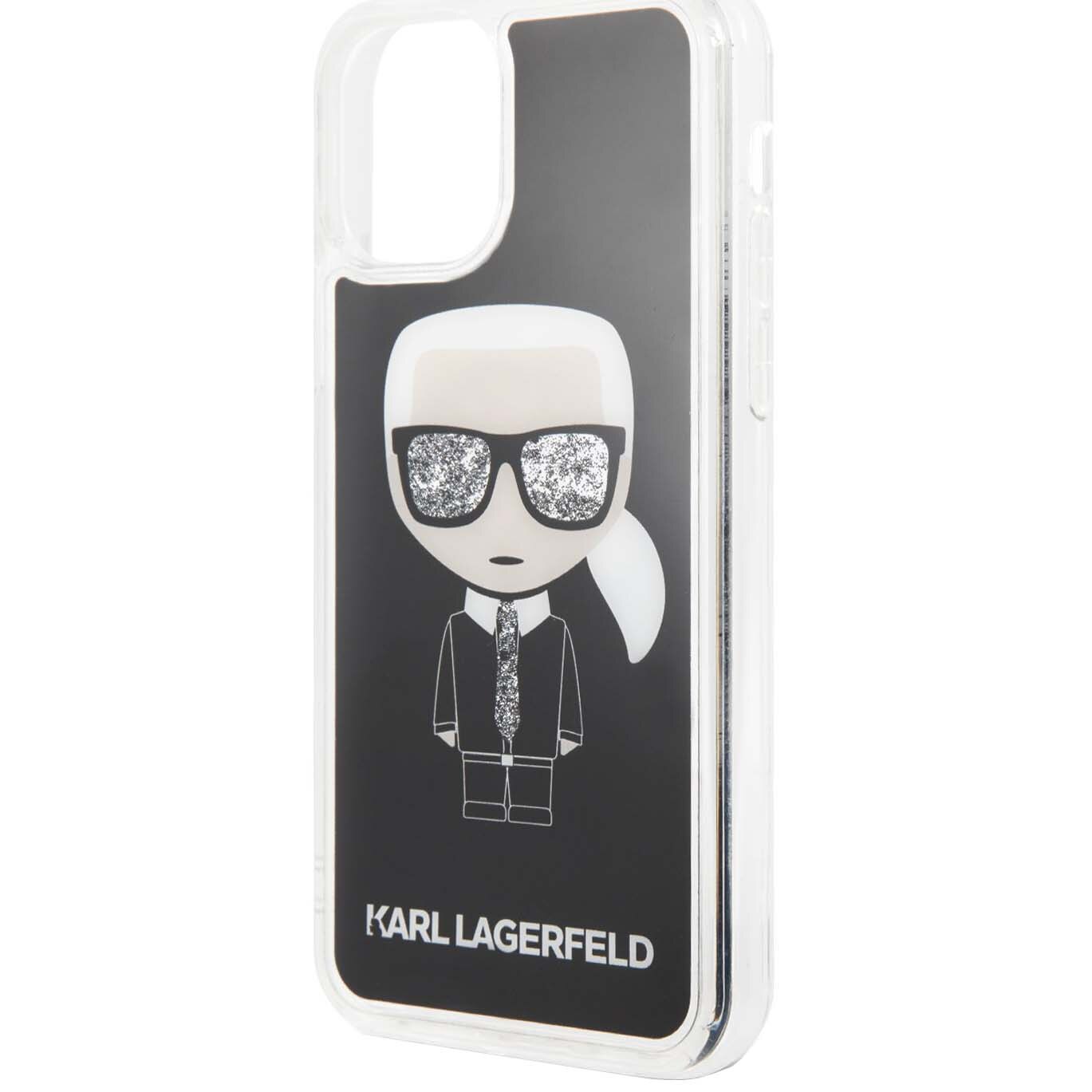 Husa de protectie Karl Lagerfeld Iconic pentru Apple iPhone 11 Pro Max, Negru