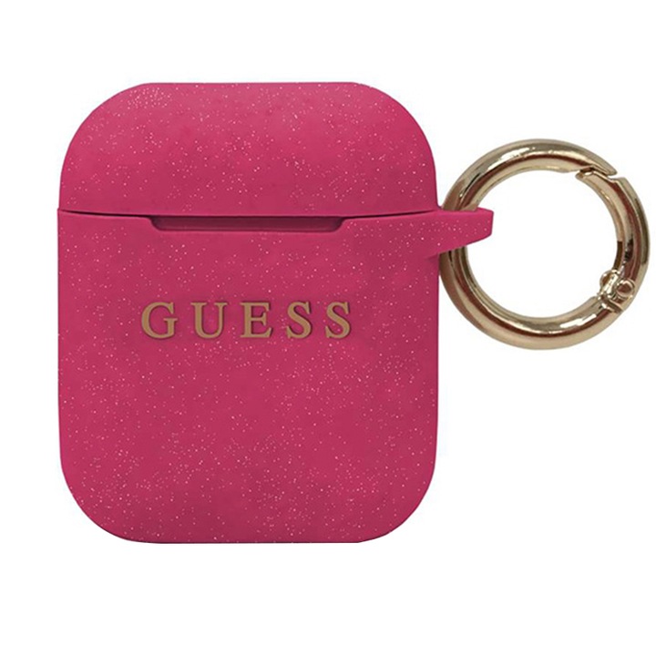 Guess Glitter védőburkolat Airpods 1/2, Cyclam