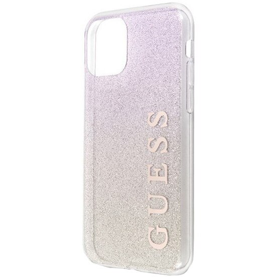 Huse de protectie Guess Glitter Gradient pentru iPhone 11 Pro, Gold-Pink