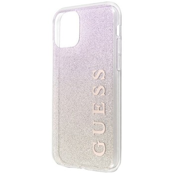 Huse de protectie Guess Glitter Gradient pentru iPhone 11 Pro, Gold-Pink Huse de protectie Guess Glitter Gradient pentru iPhone 11 Pro, Gold-Pink