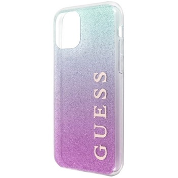 Huse de protectie Guess Glitter Gradient pentru iPhone 11 Pro, Pink- Blue Huse de protectie Guess Glitter Gradient pentru iPhone 11 Pro, Pink- Blue