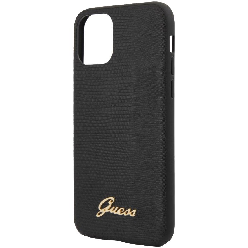 Husa de protectie Guess Lizard pentru iPhone 11, Black