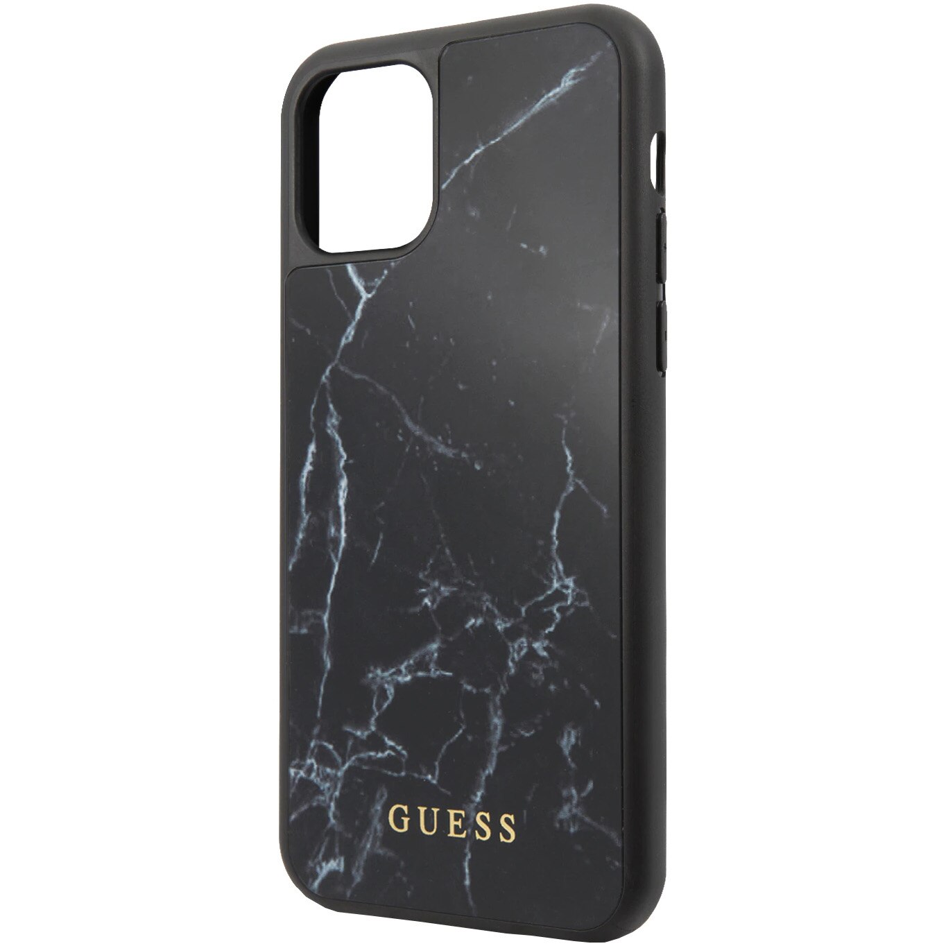 Husa de protectie Guess Marble Design pentru Apple iPhone 11, Negru