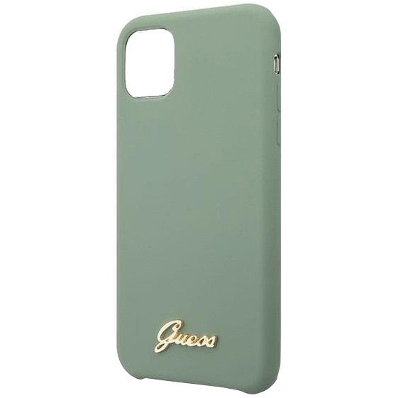 Husa de protectie Guess Vintage Gold Logo pentru iPhone 11 Pro, Khaki