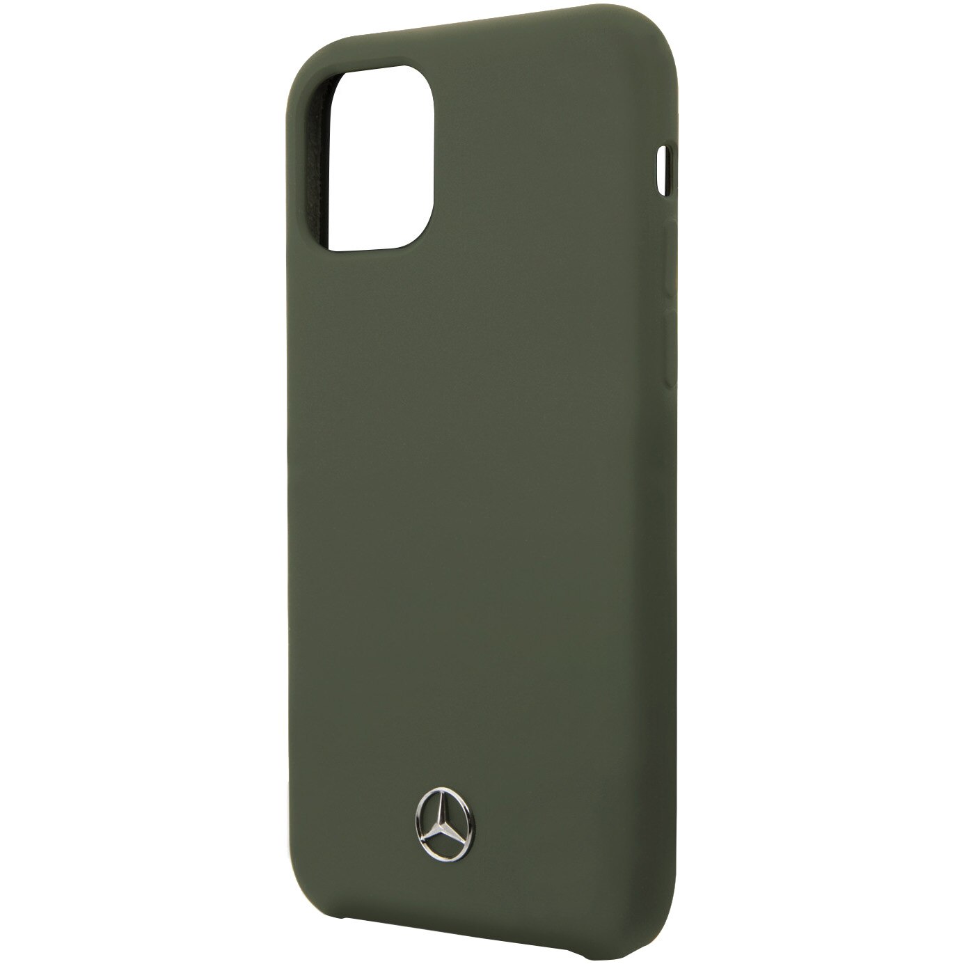 Husa de protectie Mercedes Microfiber Lining pentru iPhone 11 Pro, Green