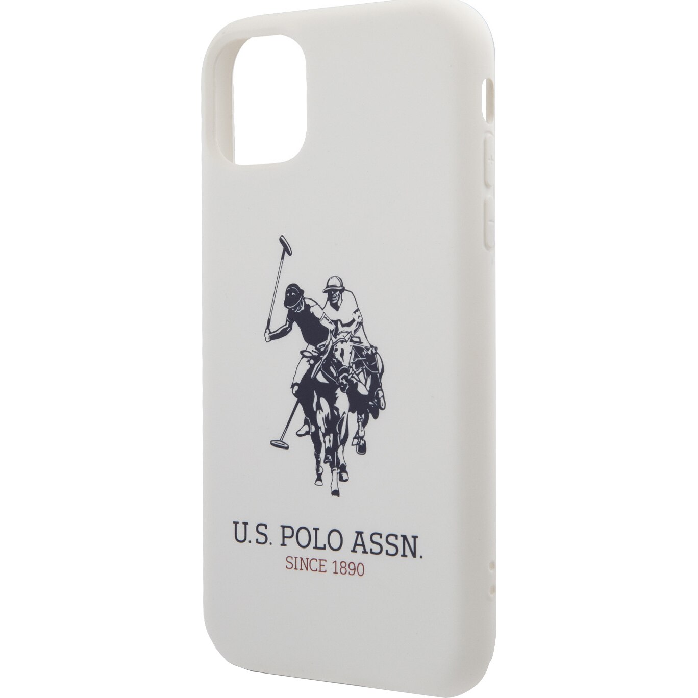 Husa de protectie US Polo Silicone Effect pentru iPhone 11, White