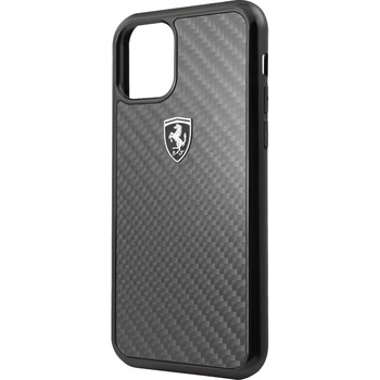 Husa de protectie Ferrari Heritage Carbon pentru iPhone 11 Pro Max, Black Husa de protectie Ferrari Heritage Carbon pentru iPhone 11 Pro Max, Black