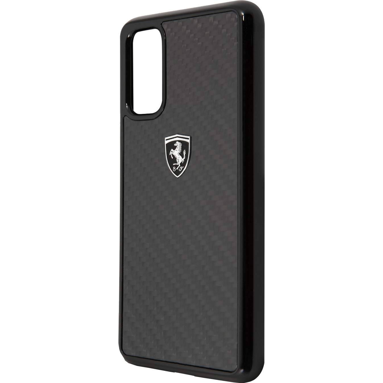 Husa de protectie Ferrari Heritage Carbon pentru Samsung Galaxy S20, Black
