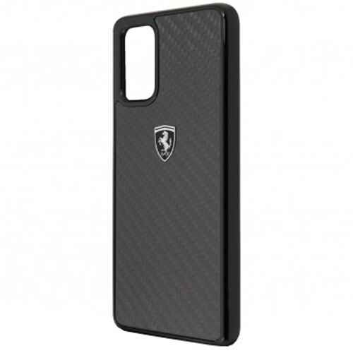 Husa de protectie Ferrari Heritage Carbon pentru Samsung Galaxy S20 Plus, Black