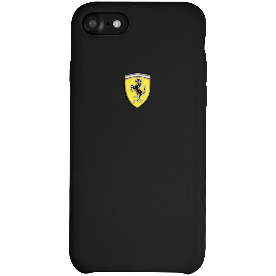 Husa de protectie Ferrari SF Silicone pentru iPhone 7/8/SE 2, Black