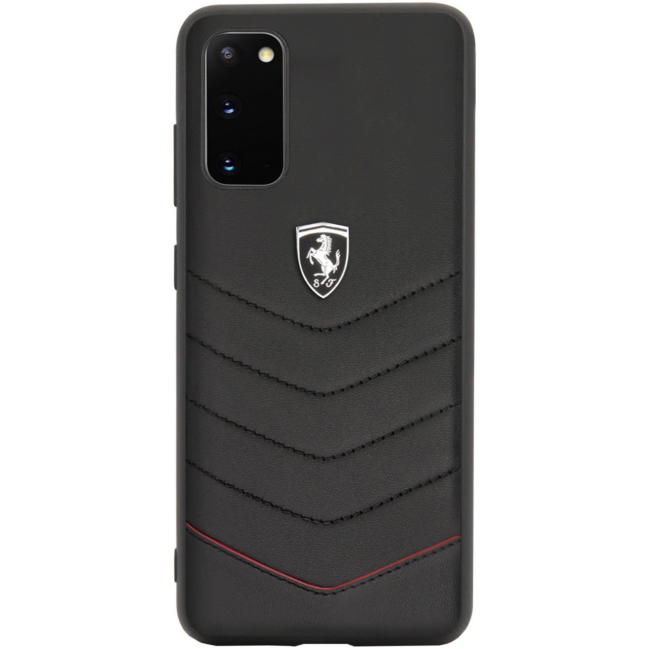 Husa de protectie Ferrari Heritage Quilted pentru Samsung Galaxy S20, Black