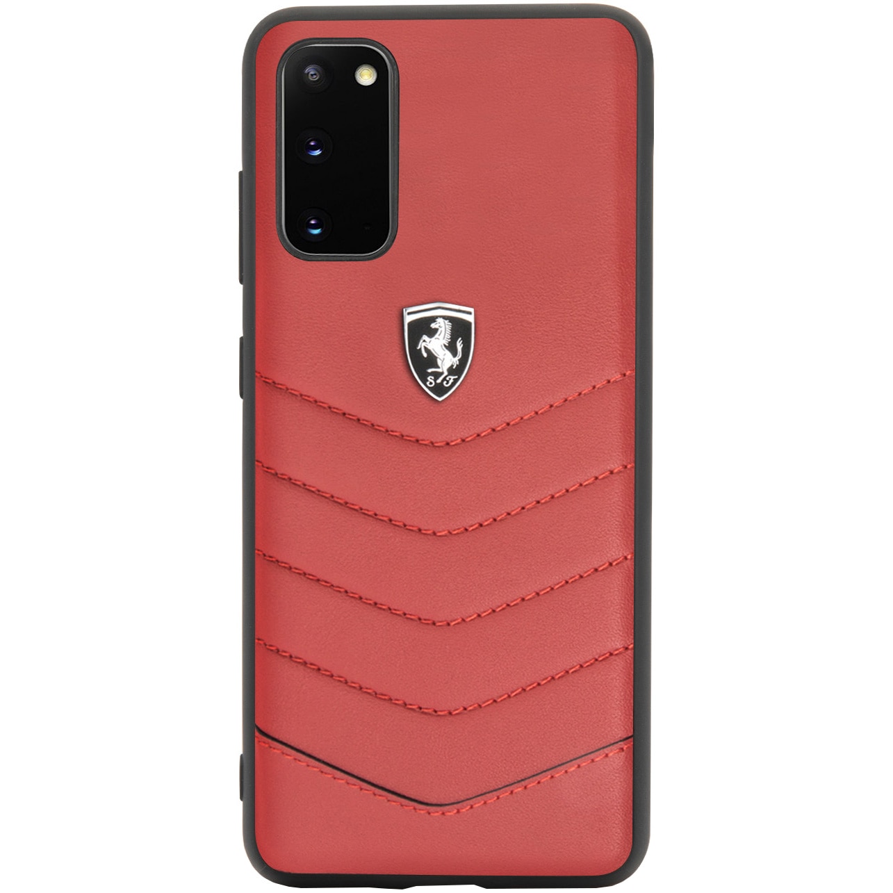 Husa de protectie Ferrari Heritage Quilted pentru Samsung Galaxy S20, Red