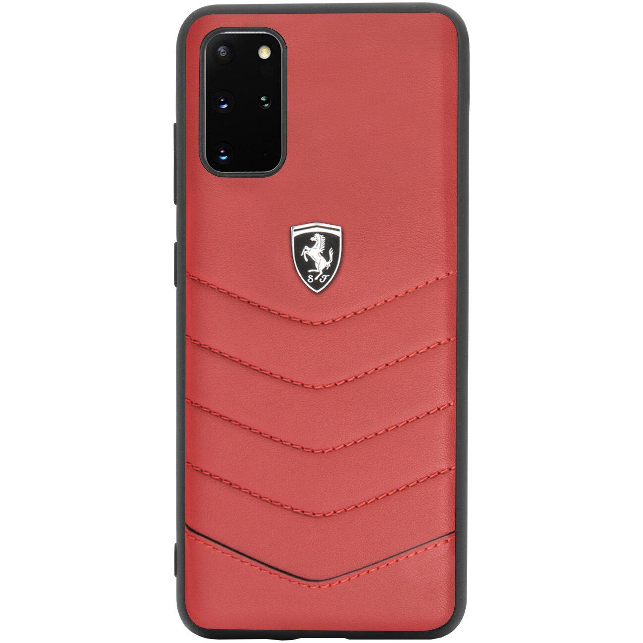 Husa de protectie Ferrari Heritage Quilted pentru Samsung Galaxy S20 Plus, Red