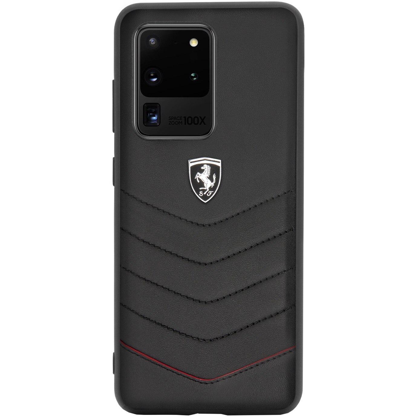 Husa de protectie Ferrari Heritage Quilted pentru Samsung Galaxy S20 Ultra, Black