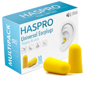 Set 20 dopuri de urechi, Haspro, MULTI10 YELL, ambalate separat SNR 38dB Set 20 dopuri de urechi, Haspro, MULTI10 YELL, ambalate separat SNR 38dB