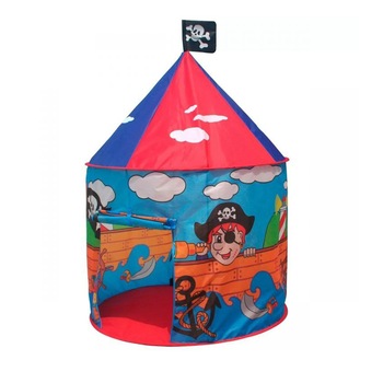 Loc de joaca pliabil tip cort de pirati pentru copii, cu intrare roll-up, 105x125 cm Loc de joaca pliabil tip cort de pirati pentru copii, cu intrare roll-up, 105x125 cm