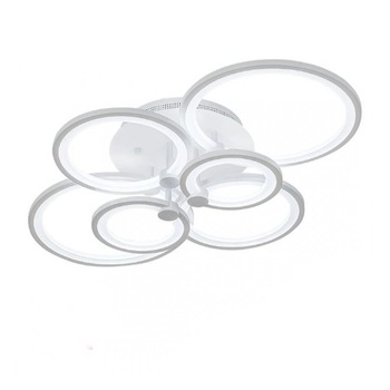 Lustra LED cu telecomanda 160W Fashion 6 Elemente Round, lumina rece/neutra/calda Lustra LED cu telecomanda 160W Fashion 6 Elemente Round, lumina rece/neutra/calda