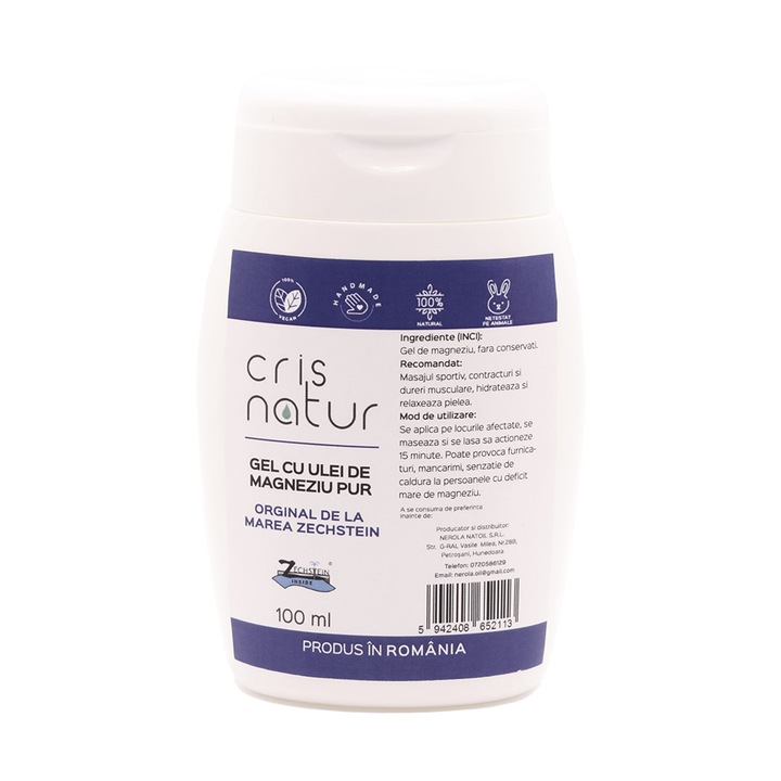 Gel cu Ulei de Magneziu PUR de la Marea Zechstein 100ml