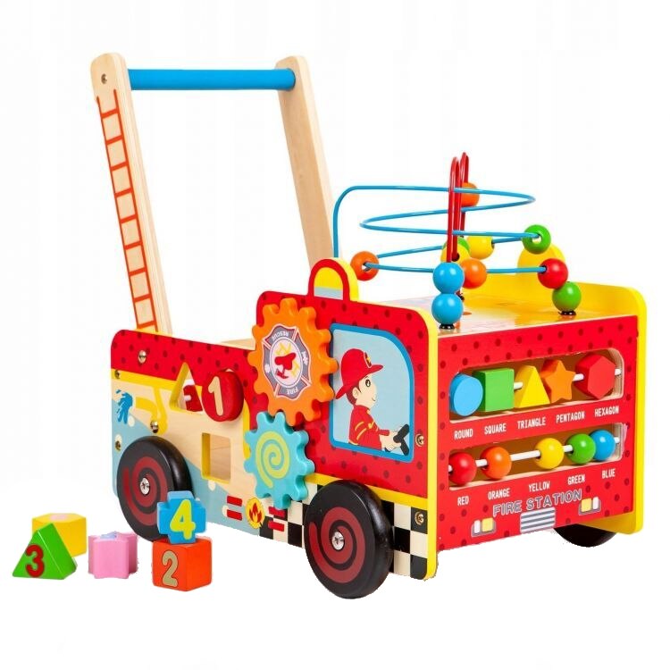 Set carucior educativ premergator si sortator, roti care nu zgarie suprafata, 40 x 40 x 28 cm